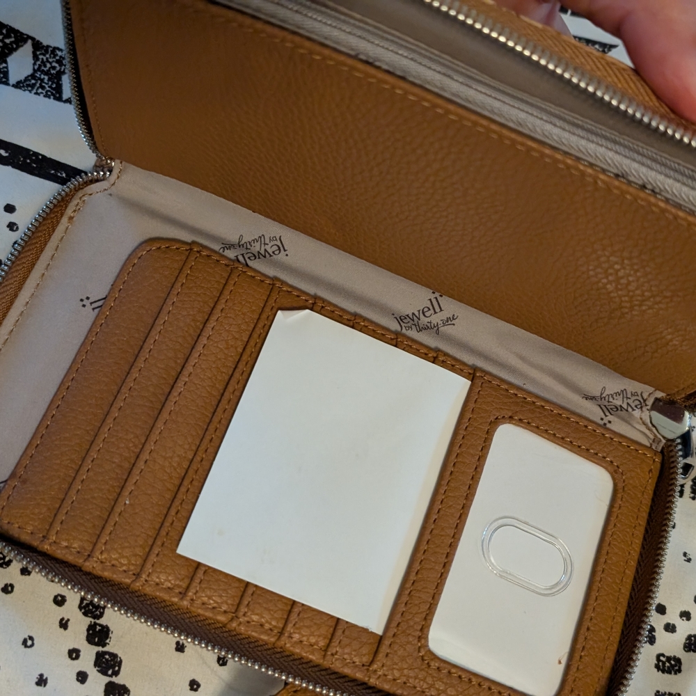 Thirty-One Cork Wristlet with Brown Strap - Picture 8 of 9